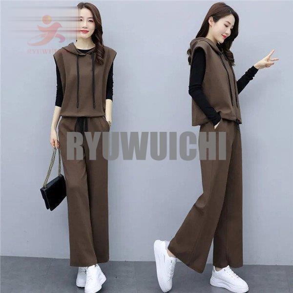 セットアップ レディース 上下セット 3点セット スウェット カジュアル きれいめ 長袖 ワイド 通勤 OL ..