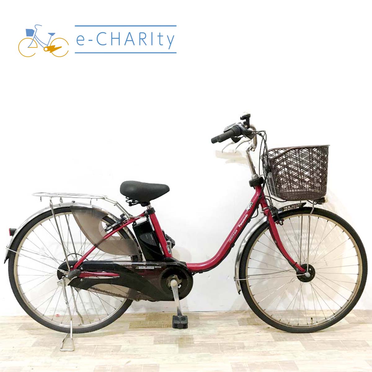 楽天市場】電動アシスト自転車 パナソニック ビビ レッドの通販