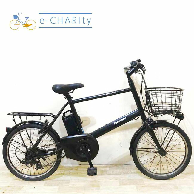 【P10倍★楽天イーグルス感謝祭】【中古】 電動自転車 小径車 パナソニック ベロスター ミニ ブラック 20インチ KZ077 電動アシスト自転車 【神戸在庫】
