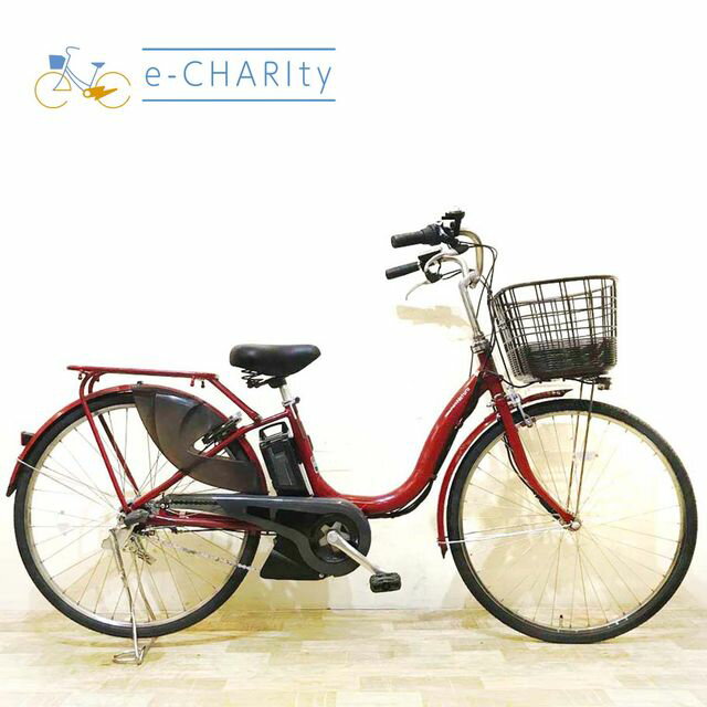 直接の値段！ママチャリ　赤 楽天市場】自転車 26インチ（カラーワインレッド）（自転車