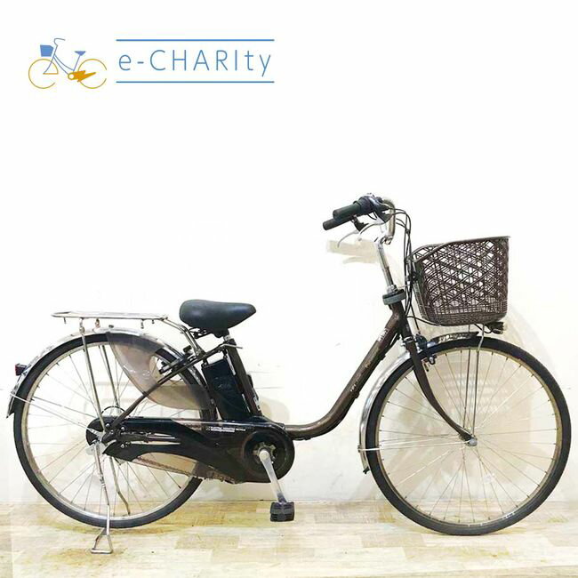 【P10倍★楽天イーグルス感謝祭】【中古】 電動自転車 ママチャリ パナソニック ビビ DX ブラウン 26インチ KA019 電動アシスト自転車 【神戸在庫】