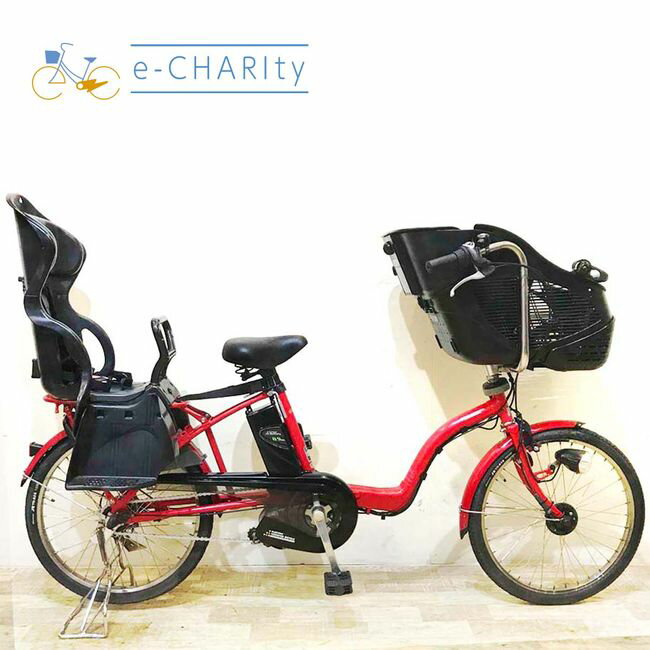 【4日間限定★3000円OFFクーポン配布】【中古】 電動自転車 子ども乗せ 子供乗せ パナソニック ギュット ミニ レッド 20インチ KA020 電動アシスト自転車 【神戸在庫】