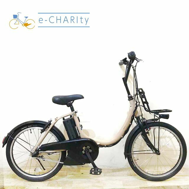 【4日間限定★3000円OFFクーポン配布】【中古】 電動自転車 小径車 ブリヂストン アシスタ ユニ ベージュ 20インチ KA056 電動アシスト自転車 【神戸在庫】