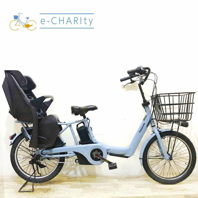【8日間限定★3000円OFFクーポン配布】【中古】 電動自転車 子ども乗せ 子供乗せ パナソニック ギュット アニーズ DX ブルー 20インチ KA085 電動アシスト自転車 【神戸在庫】