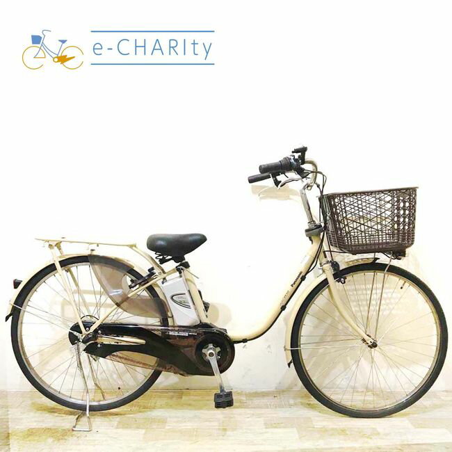 【8日間限定★3000円OFFクーポン配布】【中古】 電動自転車 ママチャリ パナソニック ビビ DX SD ベージュ 26インチ KA090 電動アシスト自転車 【神戸在庫】