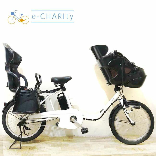 【8日間限定★3000円OFFクーポン配布】【中古】 電動自転車 子ども乗せ 子供乗せ パナソニック ギュット ミニ EX ホワイト 20インチ KA097 電動アシスト自転車 【神戸在庫】