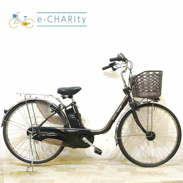 【8日間限定★3000円OFFクーポン配布】【中古】 電動自転車 ママチャリ パナソニック ビビ DX ブラウン 26インチ KA098 電動アシスト自転車 【神戸在庫】