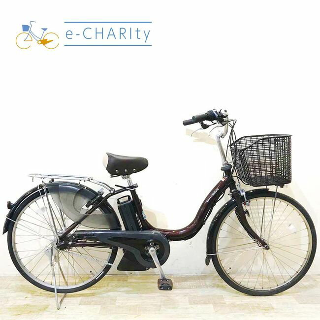 【4日間限定★3000円OFFクーポン配布】【中古】 電動自転車 ママチャリ ヤマハ PAS ナチュラ M ブラウン 24インチ KZ139 電動アシスト自転車 【神戸在庫】(4)
