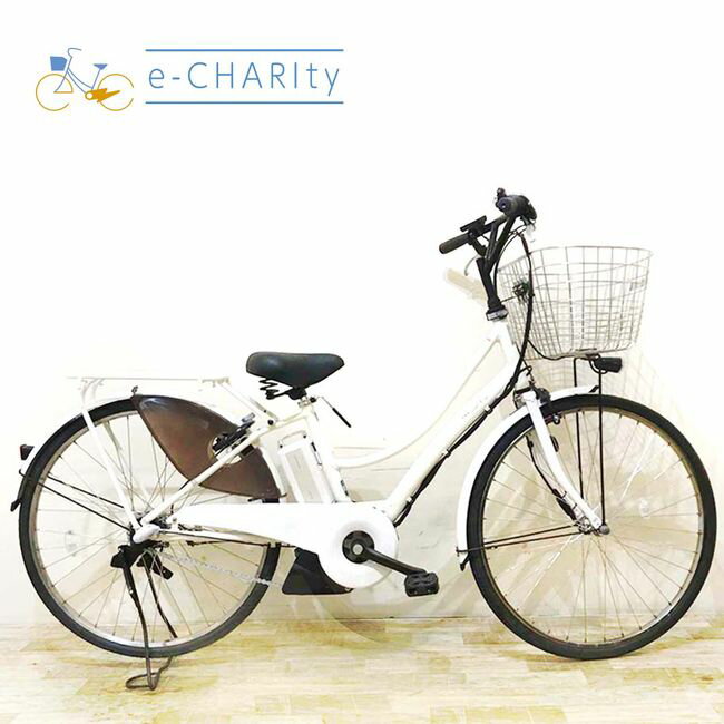 【8日間限定★3000円OFFクーポン配布】【中古】 電動自転車 ママチャリ ヤマハ PAS Ami パス アミ ホワイト 26インチ KZ141 電動アシスト自転車 【神戸在庫】