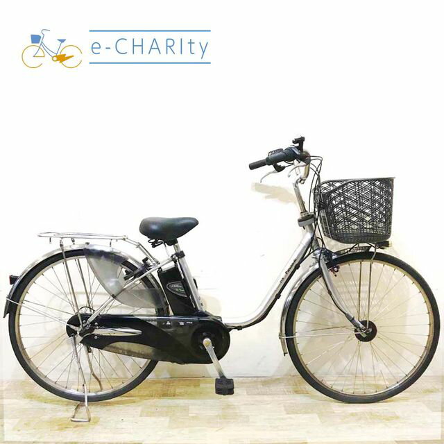 【8日間限定★3000円OFFクーポン配布】【中古】 電動自転車 ママチャリ パナソニック ビビ DX シルバー 26インチ KZ152 電動アシスト自転車 【神戸在庫】