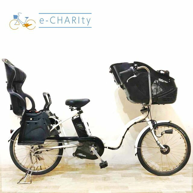 【4日間限定★3000円OFFクーポン配布】【中古】 電動自転車 子ども乗せ 子供乗せ パナソニック ギュット ミニ ホワイト 20インチ KZ165 電動アシスト自転車 【神戸在庫】(4)