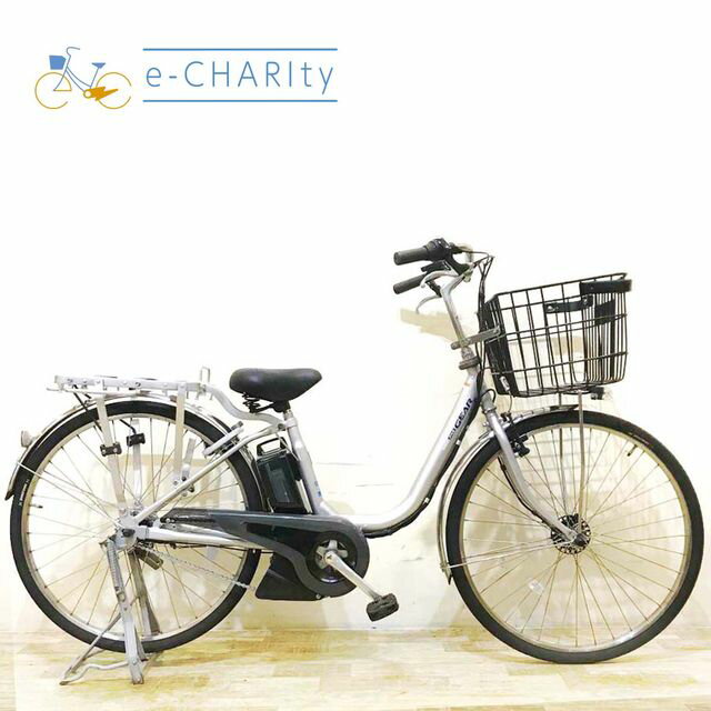 【P10倍★マラソン限定】【中古】 電動自転車 業務用 ヤマハ PAS GEAR U パス ギア ユー シルバー 26インチ KC008 電動アシスト自転車 【神戸在庫】