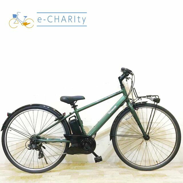 【楽天マラソン★クーポン配布中】【中古】 電動自転車 スポーツ パナソニック ベロスター グリーン 700×38C KC027 電動アシスト自転車 【神戸在庫】