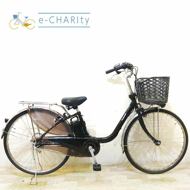 【楽天マラソン★クーポン配布中】【中古】 電動自転車 ママチャリ パナソニック ビビ DX ブラック 26インチ KC030 電動アシスト自転車 【神戸在庫】