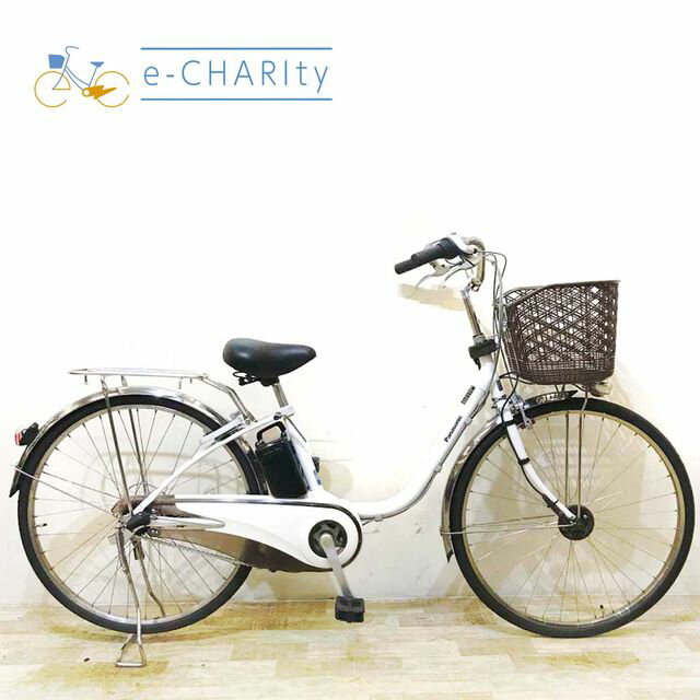 【楽天マラソン★クーポン配布中】【中古】 電動自転車 ママチャリ パナソニック ビビ DX ホワイト 26インチ KC031 電動アシスト自転車 【神戸在庫】