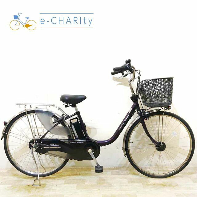 【楽天マラソン★クーポン配布中】【中古】 電動自転車 ママチャリ パナソニック ビビ DX パープル 26インチ KC035 電動アシスト自転車 【神戸在庫】