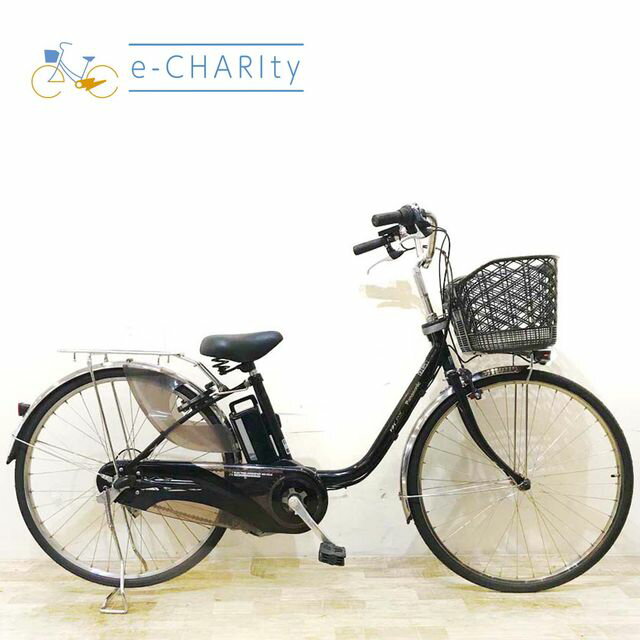 【楽天マラソン★クーポン配布中】【中古】 電動自転車 ママチャリ パナソニック ビビ DX ブラック 26インチ KC037 電動アシスト自転車 【神戸在庫】