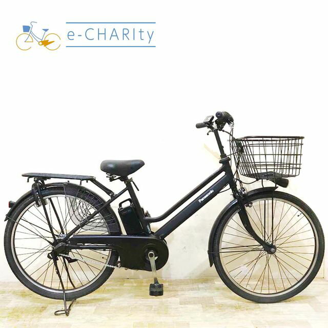 【中古】 電動自転車 ママチャリ パナソニック TIMO S ティモ S ブラック 26インチ KC051 電動アシスト..