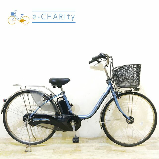 【楽天マラソン★クーポン配布中】【中古】 電動自転車 ママチャリ パナソニック ビビ DX ブルー 26インチ KC063 電動アシスト自転車 【神戸在庫】