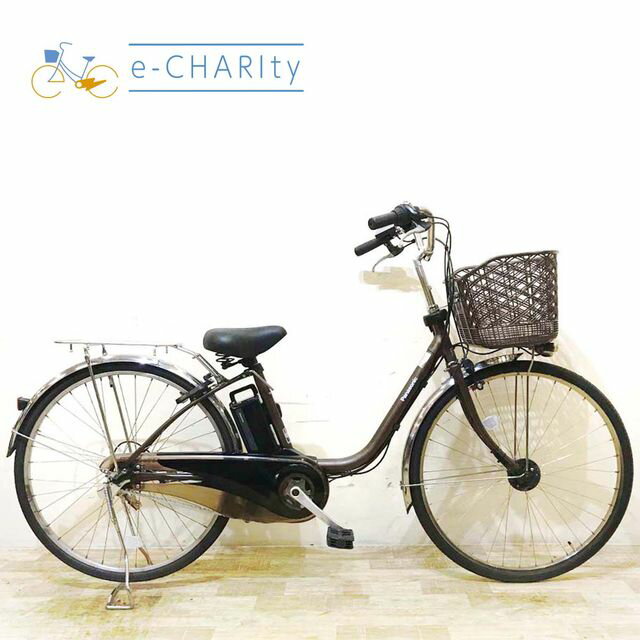 【楽天マラソン★クーポン配布中】【中古】 電動自転車 ママチャリ パナソニック ビビ DX ブラウン 26インチ KC072 電動アシスト自転車 【神戸在庫】