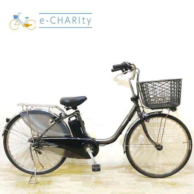 【楽天マラソン★クーポン配布中】【中古】 電動自転車 ママチャリ パナソニック ビビ DX グレー 24インチ KC073 電動アシスト自転車 【神戸在庫】