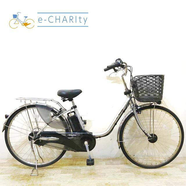 【楽天マラソン★クーポン配布中】【中古】 電動自転車 ママチャリ パナソニック ビビ DX シルバー 26インチ KC084 電動アシスト自転車 【神戸在庫】