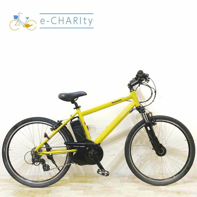【楽天マラソン★クーポン配布中】【中古】 電動自転車 スポーツ パナソニック ハリヤ イエロー 26インチ KC100 電動アシスト自転車 【神戸在庫】