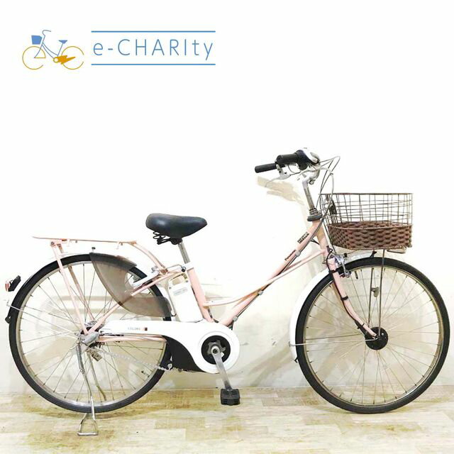 【楽天マラソン★クーポン配布中】【中古】 電動自転車 ママチャリ パナソニック カラーズ ピンク 26インチ KC101 電動アシスト自転車 【神戸在庫】