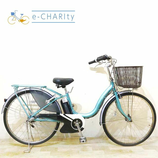 【楽天マラソン★クーポン配布中】【中古】 電動自転車 ママチャリ ブリヂストン アシスタ DX ブルー 26インチ KD016 電動アシスト自転車 【神戸在庫】