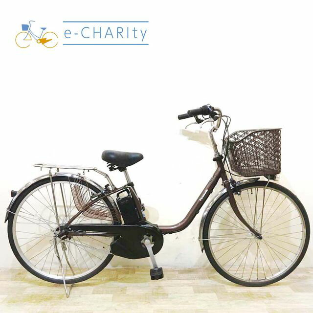 【楽天マラソン★クーポン配布中】【中古】 電動自転車 ママチャリ パナソニック ビビ SX ブラウン 26インチ KD021 電動アシスト自転車 【神戸在庫】