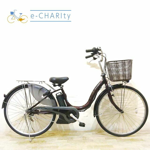 【中古】 電動自転車 ママチャリ ヤマハ PAS ナチュラ M ブラウン 26インチ KD034 電動アシスト自転車 【神戸在庫】