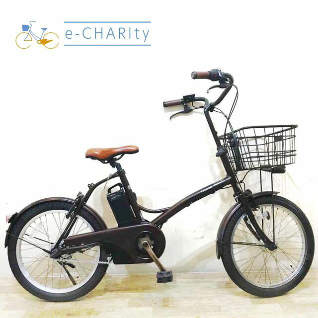 【楽天マラソン★クーポン配布中】【中古】 電動自転車 小径車 パナソニック グリッター ブラウン 20インチ KD036 電動アシスト自転車 【神戸在庫】