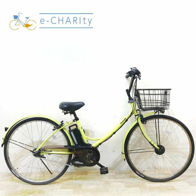 【中古】 電動自転車 ママチャリ パナソニック エーガールズ グリーン 26インチ KD042 電動アシスト自転車 【神戸在庫】