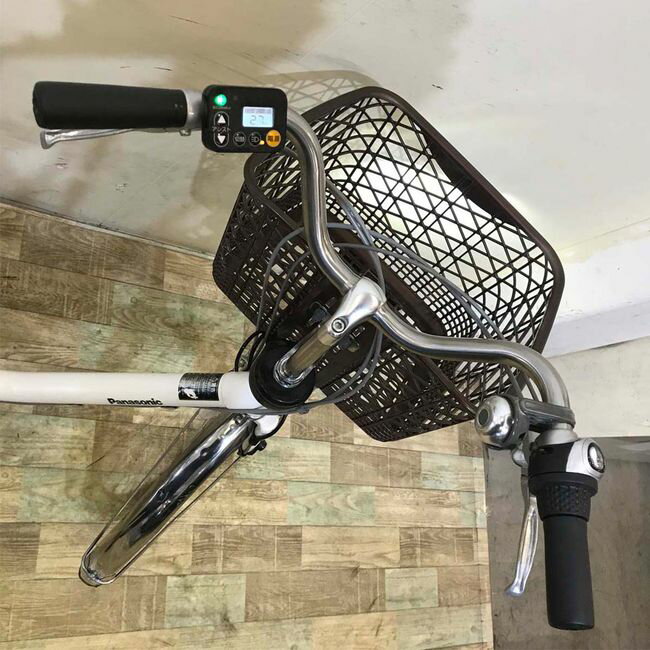 【中古】 電動自転車 ママチャリ パナソニック ビビ DX ホワイト 26インチ KD058 電動アシスト自転車 【神戸在庫】