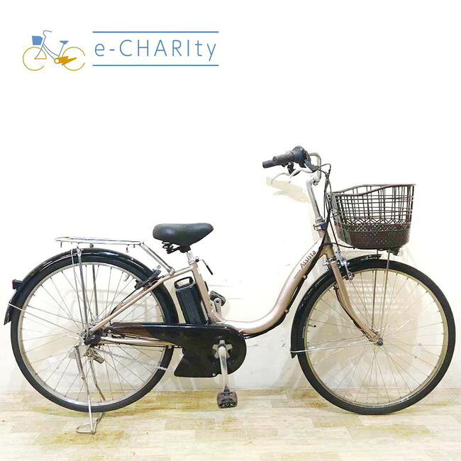 【中古】 電動自転車 ママチャリ ブリヂストン アシスタ DX プレシャスベージュ 26インチ KD059 電動アシスト自転車 【神戸在庫】