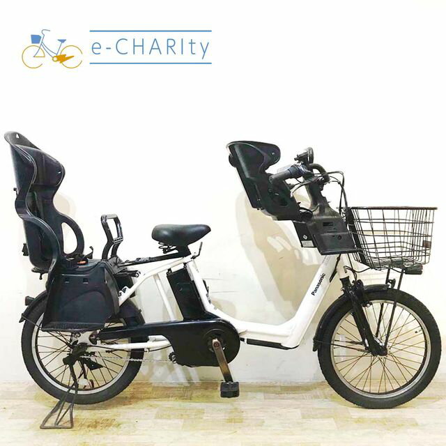 【楽天スーパーセール】【中古】 電動自転車 子ども乗せ 子供乗せ パナソニック ギュット アニーズ ホワイト 20インチ KD074 電動アシスト自転車 【神戸...