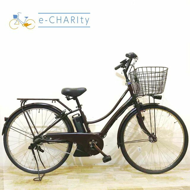 【中古】 電動自転車 ママチャリ ブリヂストン アシスタ ポルク ブラウン 26インチ KD081 電動アシスト自転車 【神戸在庫】