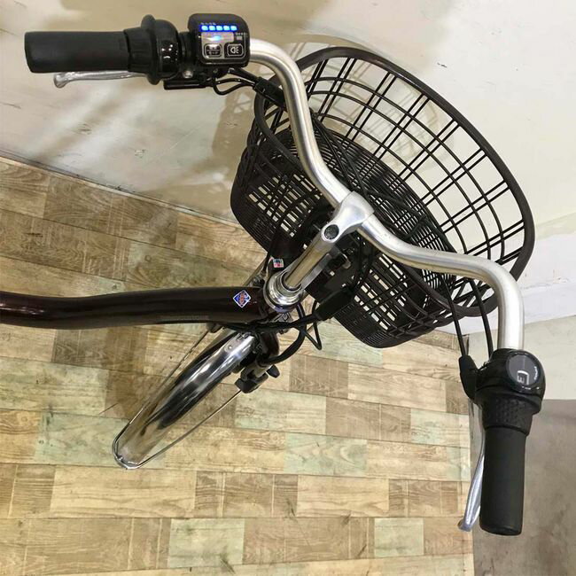 【中古】 電動自転車 ママチャリ ブリヂストン フロンティア ブラウン 24インチ KD117 電動アシスト自転車 【神戸在庫】