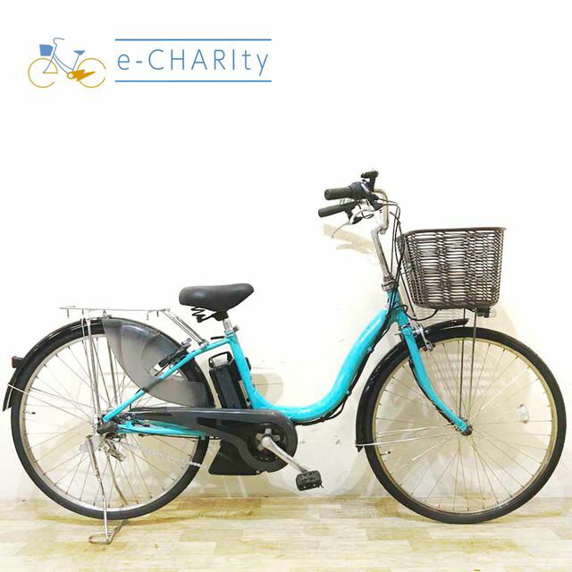 【中古】 電動自転車 ママチャリ ヤマハ PAS ナチュラ XL ブルー 26インチ KE059 電動アシスト自転車 【神戸在庫】