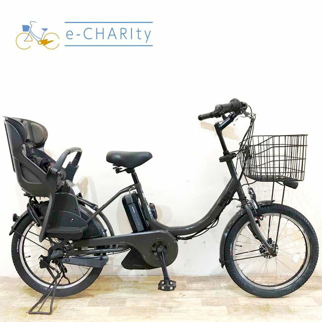 【中古】 電動自転車 子ども乗せ 子供乗せ ブリヂストン bikke e ビッケ イー グレー 20 ...