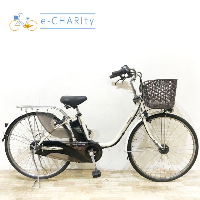 樂天商城 - 【中古】 電動自転車 ママチャリ パナソニック ビビ スタイル DX アイボリーホワイト 26インチ KF092 電動アシスト自転車 【神戸在庫】