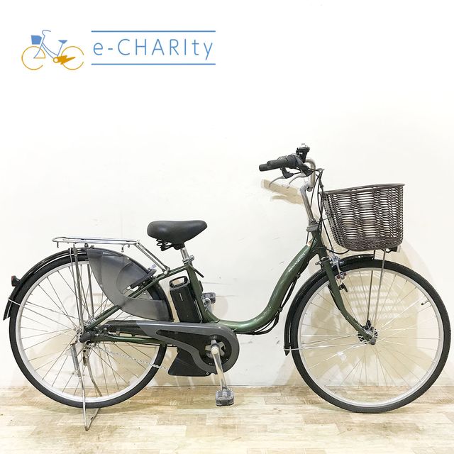 樂天商城 - 【中古】 電動自転車 ママチャリ ヤマハ PAS ナチュラ S グリーン 26インチ KF094 電動アシスト自転車 【神戸在庫】