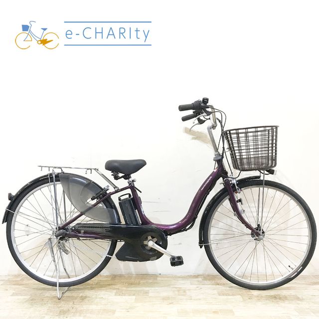 樂天商城 - 【中古】 電動自転車 ママチャリ ヤマハ PAS ナチュラ S パープル 26インチ KF098 電動アシスト自転車 【神戸在庫】