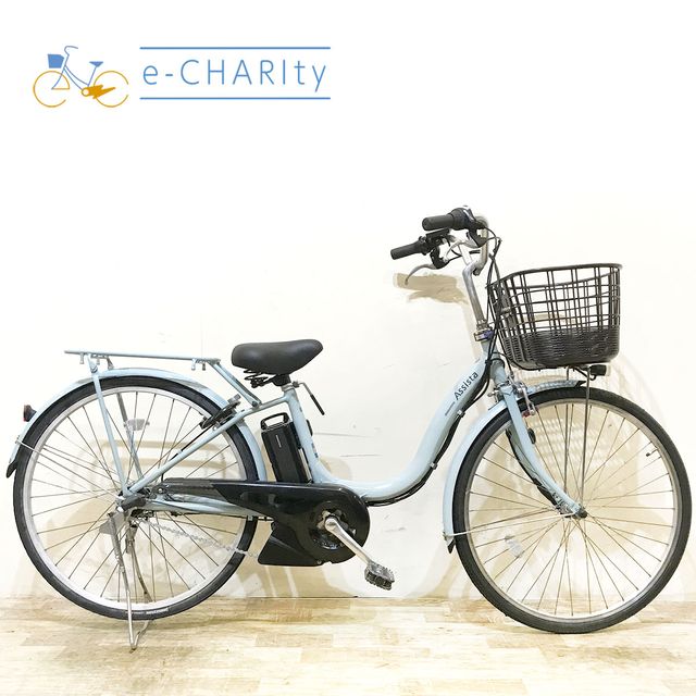 樂天商城 - 【中古】 電動自転車 ママチャリ ブリヂストン アシスタ ファイン ブルー 26インチ KF102 電動アシスト自転車 【神戸在庫】