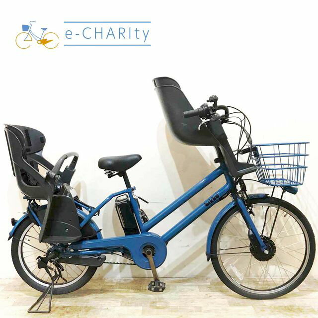 【中古】 電動自転車 子ども乗せ 子供乗せ ブリヂストン bikke GRI ビッケ グリ ブルー  ...