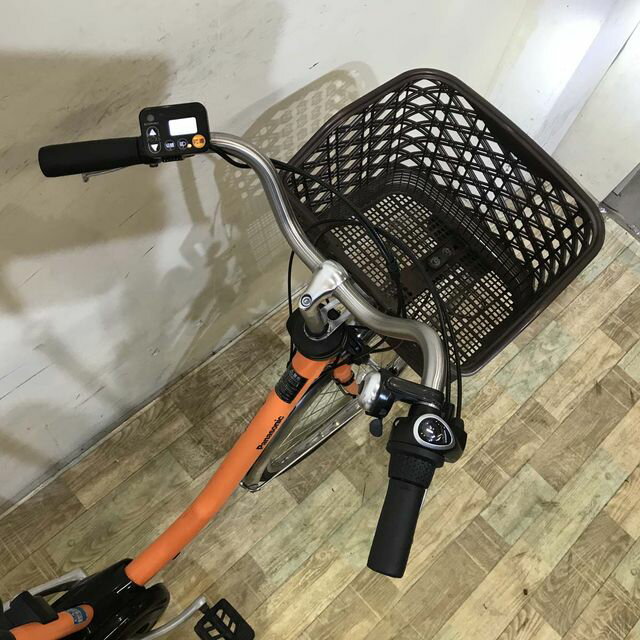 【中古】 電動自転車 ママチャリ パナソニック ビビ DX オレンジ 26インチ KF129 ...