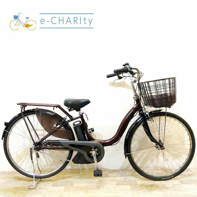 Electric Assisted Bicycles - 【中古】 電動自転車 ママチャリ ヤマハ PAS ナチュラ ブラウン 26インチ KG026 電動アシスト自転車 【神戸在庫】
