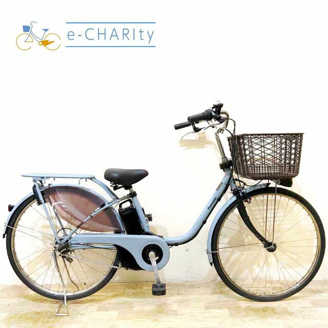 Electric Assisted Bicycles - 【中古】 電動自転車 ママチャリ パナソニック ビビスタイル ブルー 26インチ KG027 電動アシスト自転車 【神戸在庫】