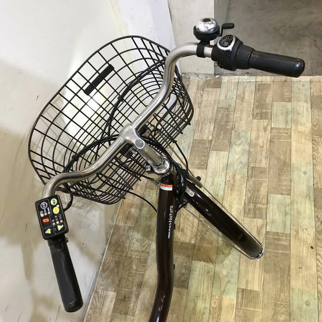 【中古】 電動自転車 ママチャリ ヤマハ PAS ナチュラ ブラウン 26インチ KG033 電...