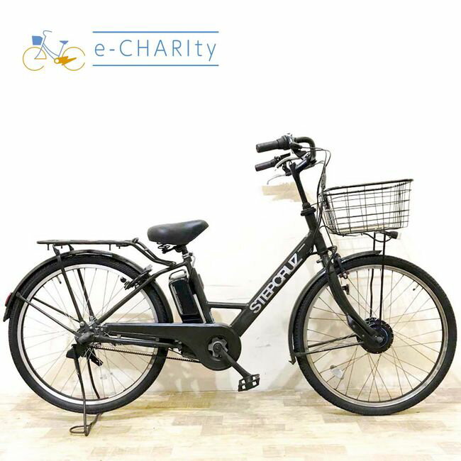 Electric Assisted Bicycles - 【中古】 電動自転車 ママチャリ ブリヂストン ステップクルーズ カーキ 26インチ KG038 電動アシスト自転車 【神戸在庫】